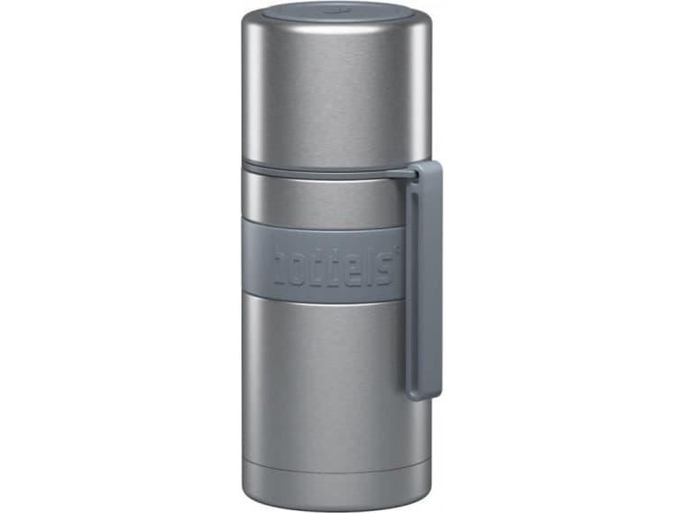 Boddels HEET Vacuum flask with cup Light pilkas, Capacity 0.35 L, Diameter 7.2 cm, Bisphenol A (BPA) free