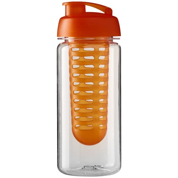 H2O Octave Tritan 600 ml fliplockflaska och infusionsflaska