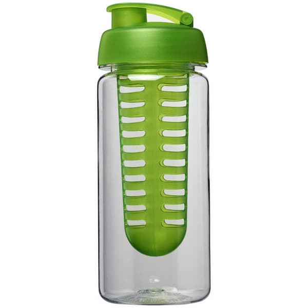H2O Octave Tritan 600 ml fliplockflaska och infusionsflaska
