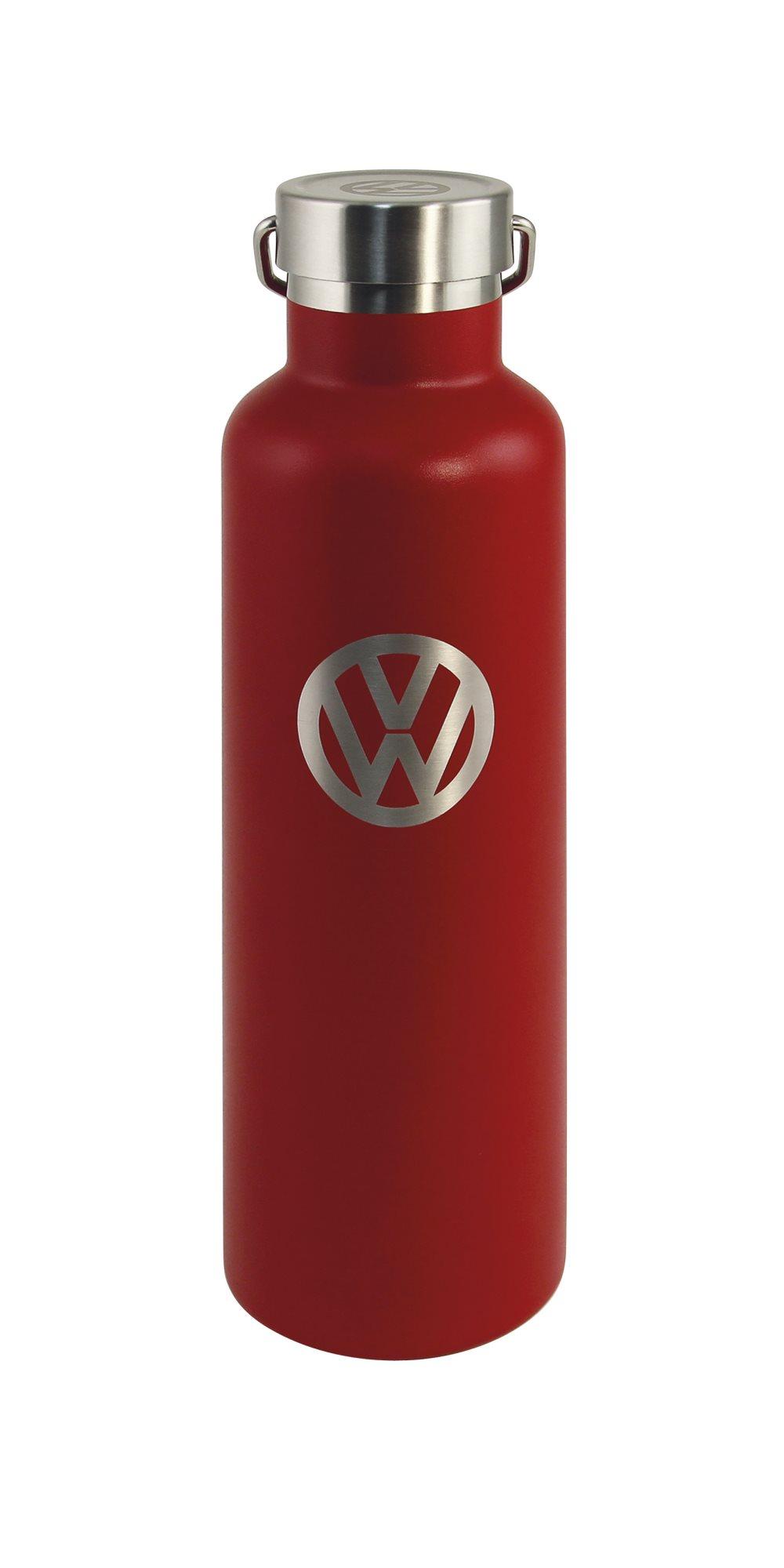 BRISA VW Collection - Volkswagen Bus T1 Camper Van Transporter Vakuumisoleret rustfrit stål termisk drikkeflaske (Double-Walled/735ml/Red)