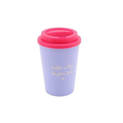 CGB Giftware Willow And Rose Coffee Is My Daytime Wine Travel Mug