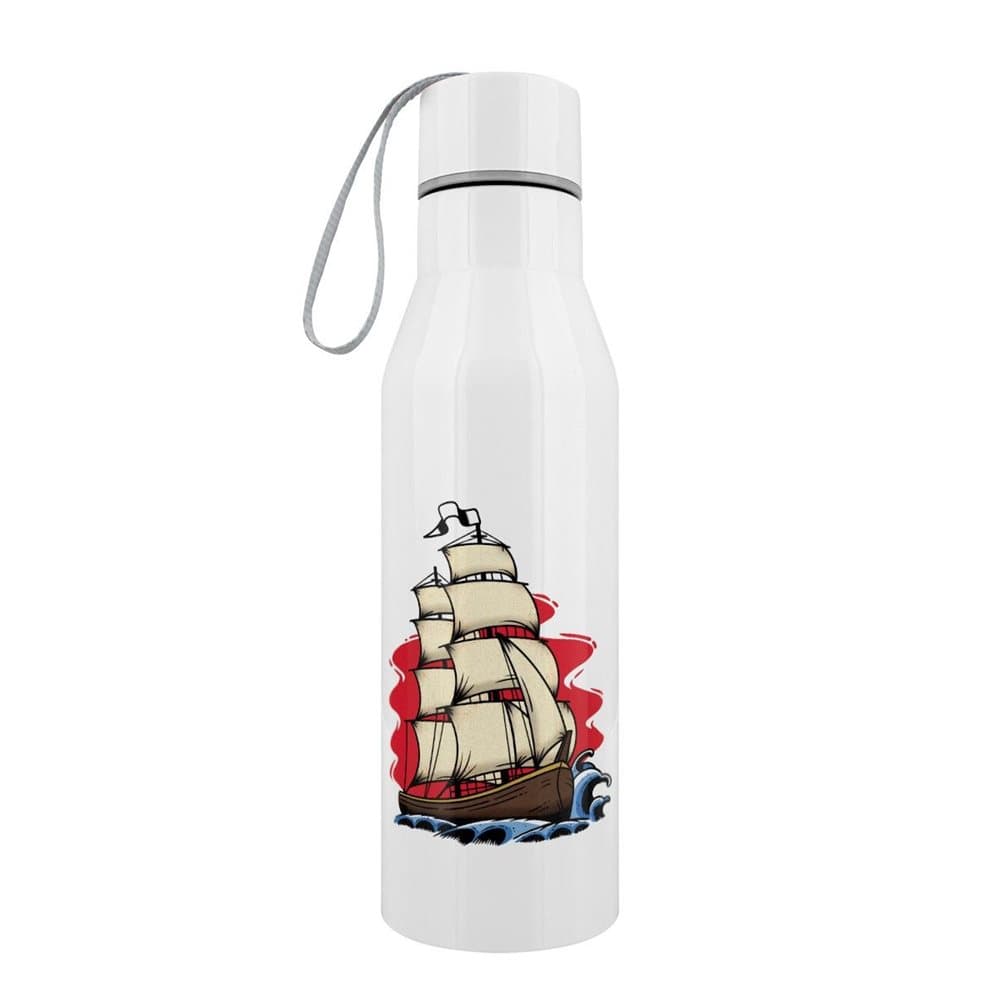Grindstore Tall Ship Tattoo Stainless Steel Water Bottle