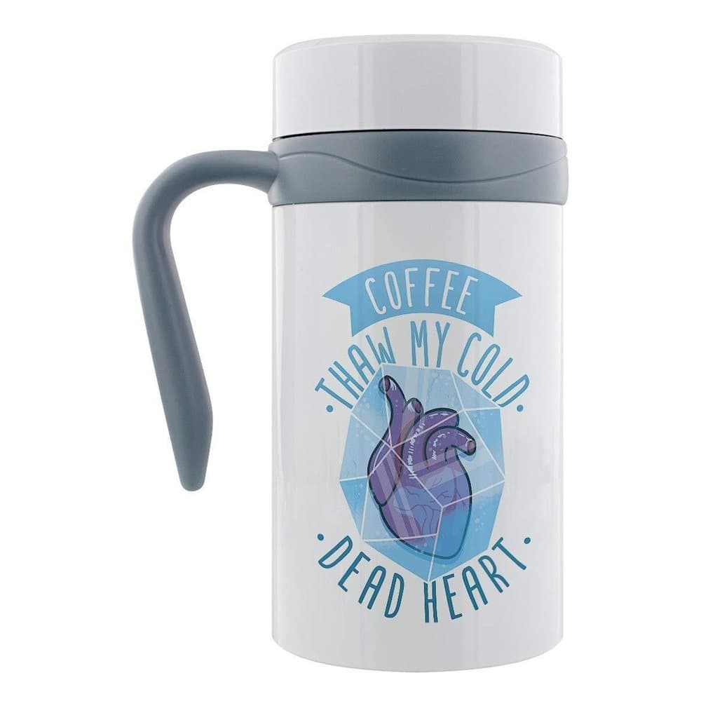 Grindstore Coffee Thaw My Cold Dead Heart Thermal Travel Mug With Handle