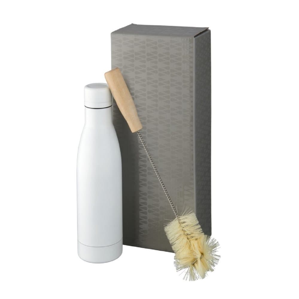 Avenue Vasa Copper Vacuum Insulated Bottle with Brush Set
