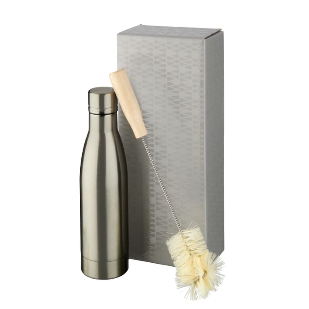 Avenue Vasa Copper Vacuum Insulated Bottle with Brush Set