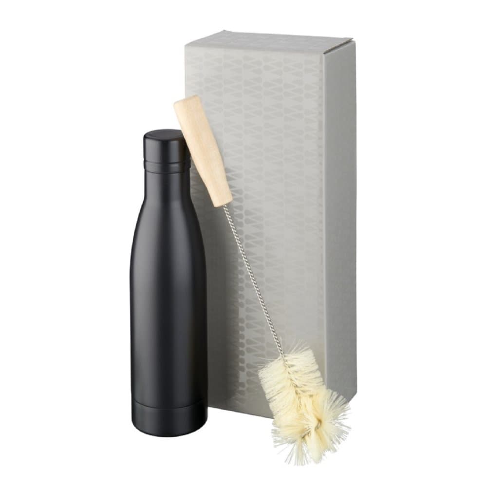 Avenue Vasa Copper Vacuum Insulated Bottle with Brush Set