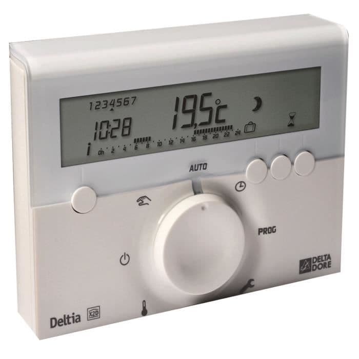 DELTA DORE Rumtermostat Deltia 8.00 programmerbar elektronisk kablet