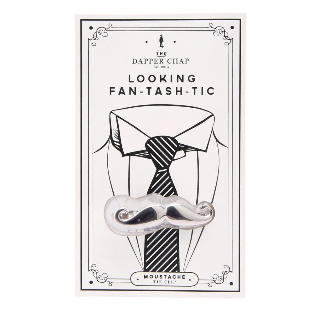 Dapper Chap Looking Fan-tash-tic Moustache Tie Clip