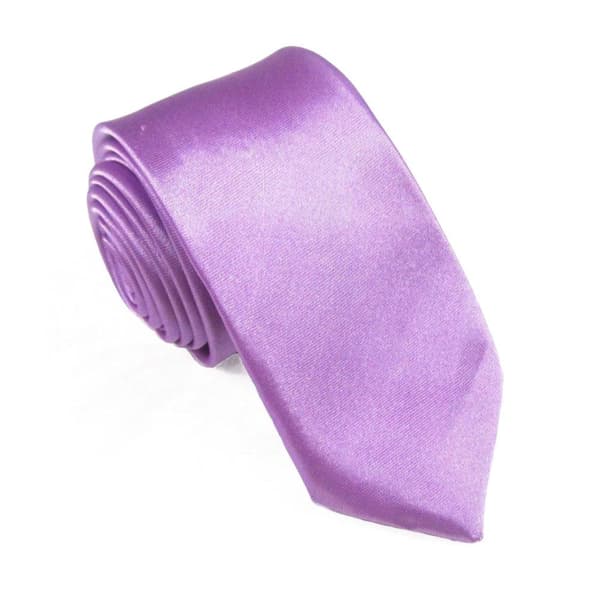 Smal / slimmad enfärgad slips - Olika färger