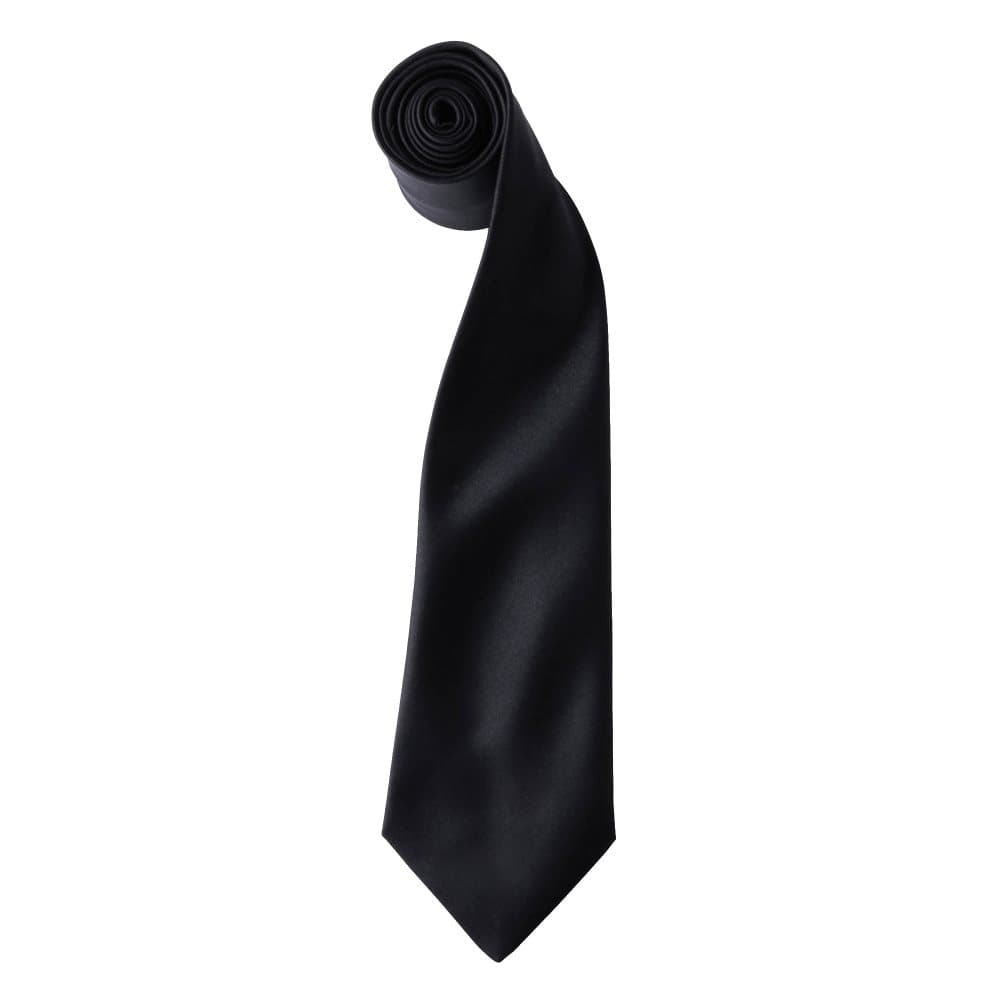 Premier Colours Mens Satin Clip Tie (Pack of 2)