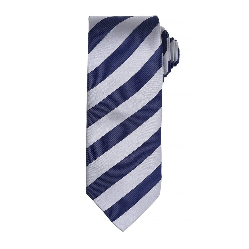 Premier Mens Club Stripe Pattern Formal Business Tie (Pack of 2)