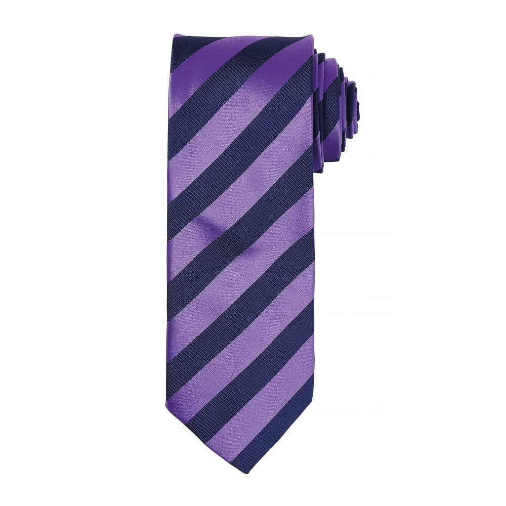 Premier Mens Club Stripe Pattern Formal Business Tie (Pack of 2)