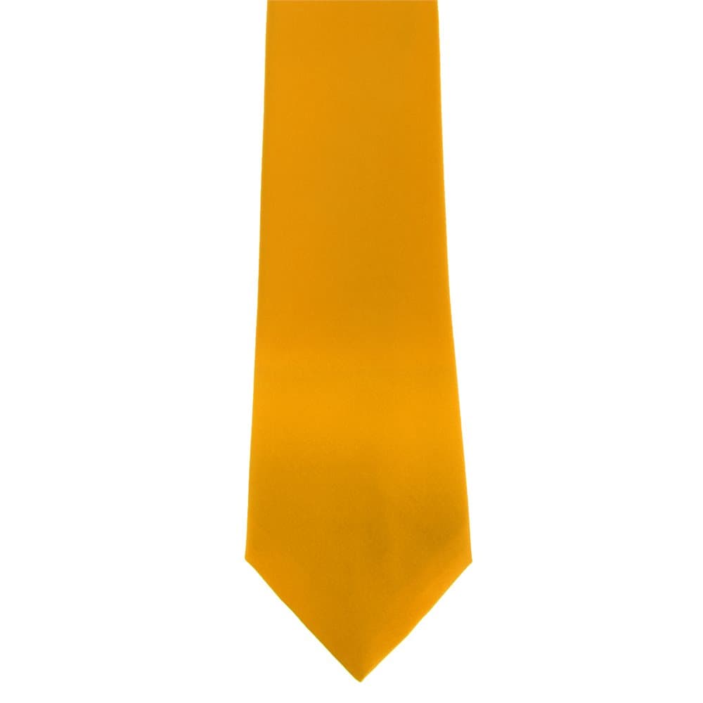 Premier Mens Plain Satin Tie (Narrow Blade) (Pack of 2)
