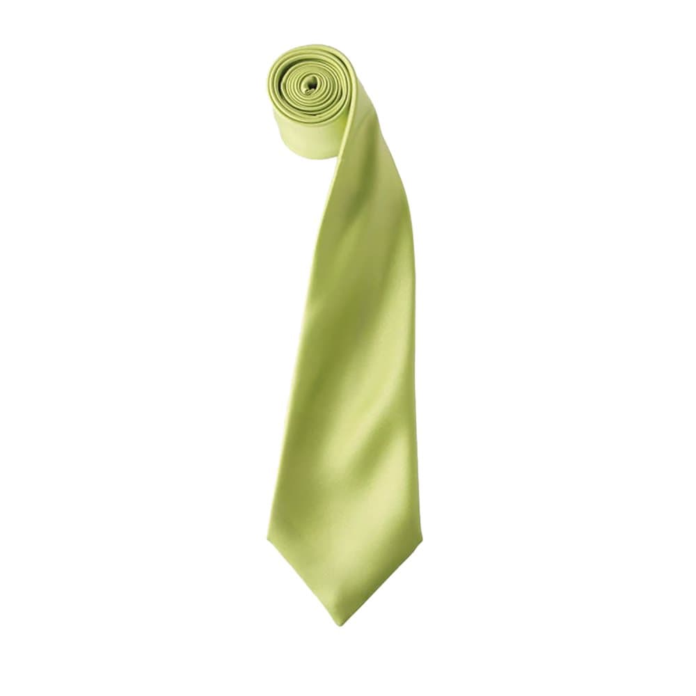Premier Herr slät satin slips (smal blad) (paket med 2)