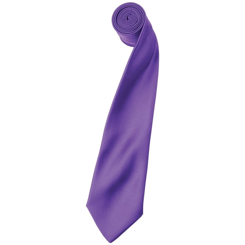 Premier Mens Plain Satin Tie (Narrow Blade)