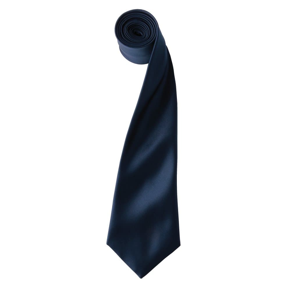 Premier Mens Plain Satin Tie (Narrow Blade)