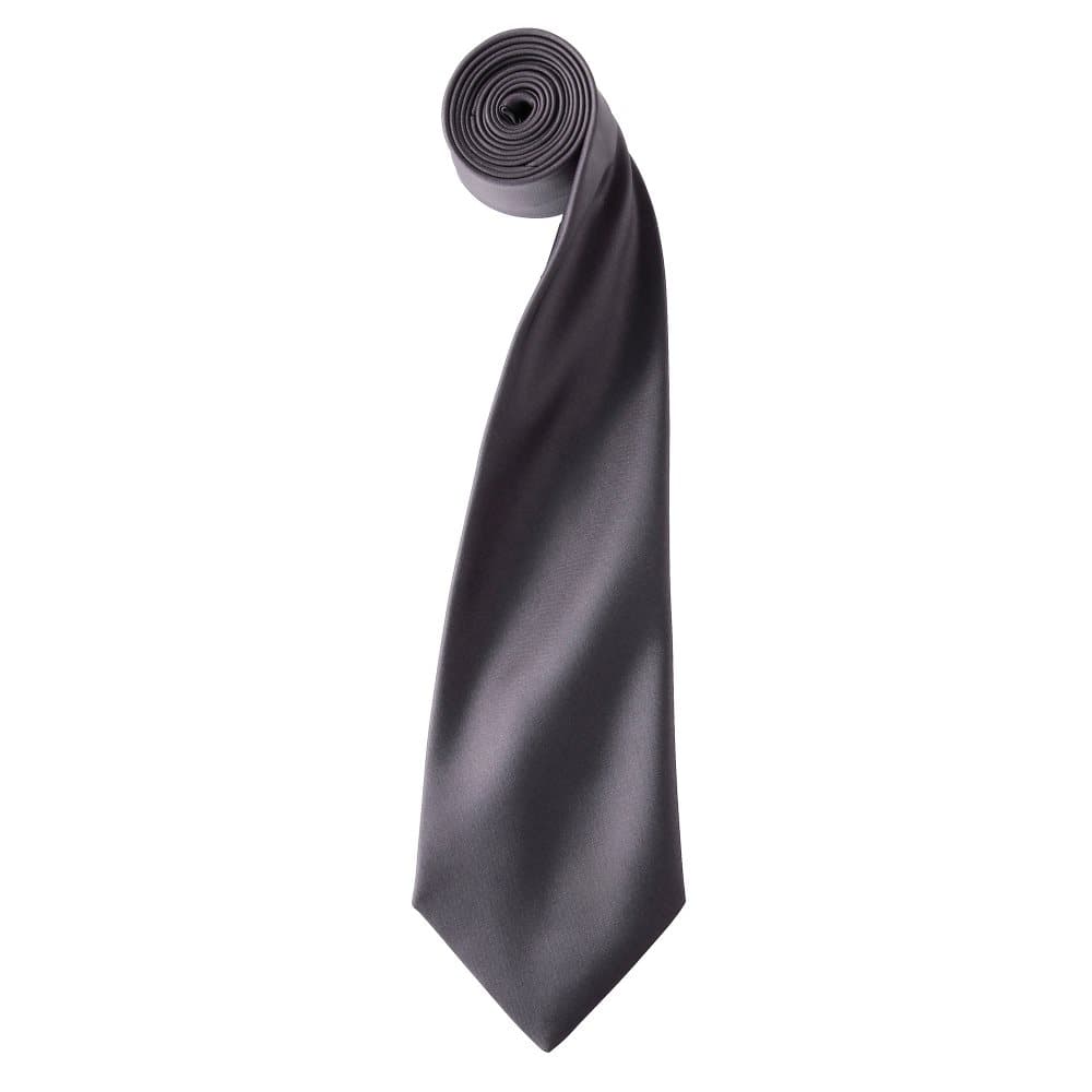Premier Mens Plain Satin Tie (Narrow Blade)