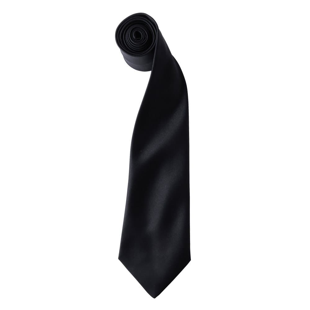 Premier Mens Plain Satin Tie (Narrow Blade)