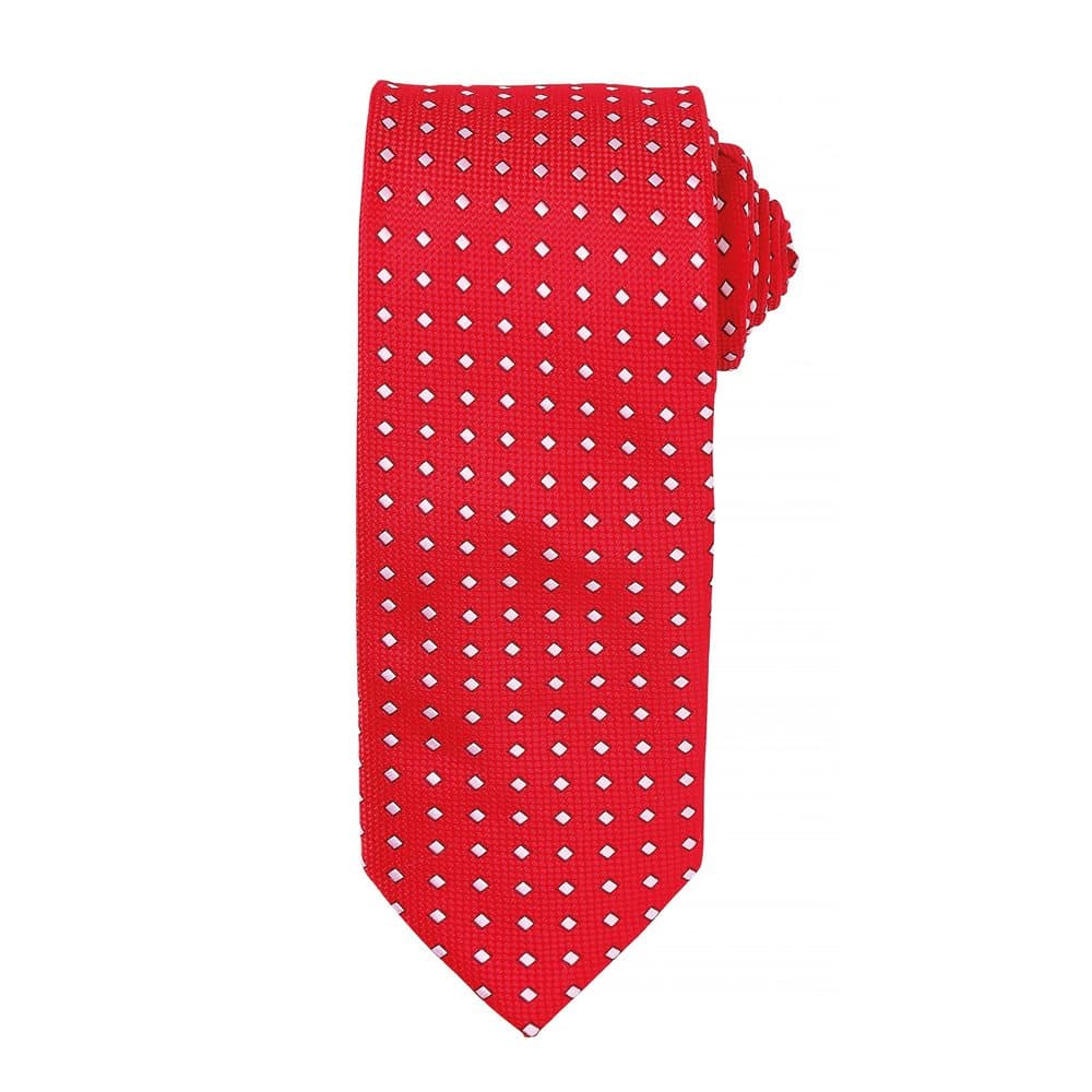 Premier Mens Square Pattern Formal Work Tie