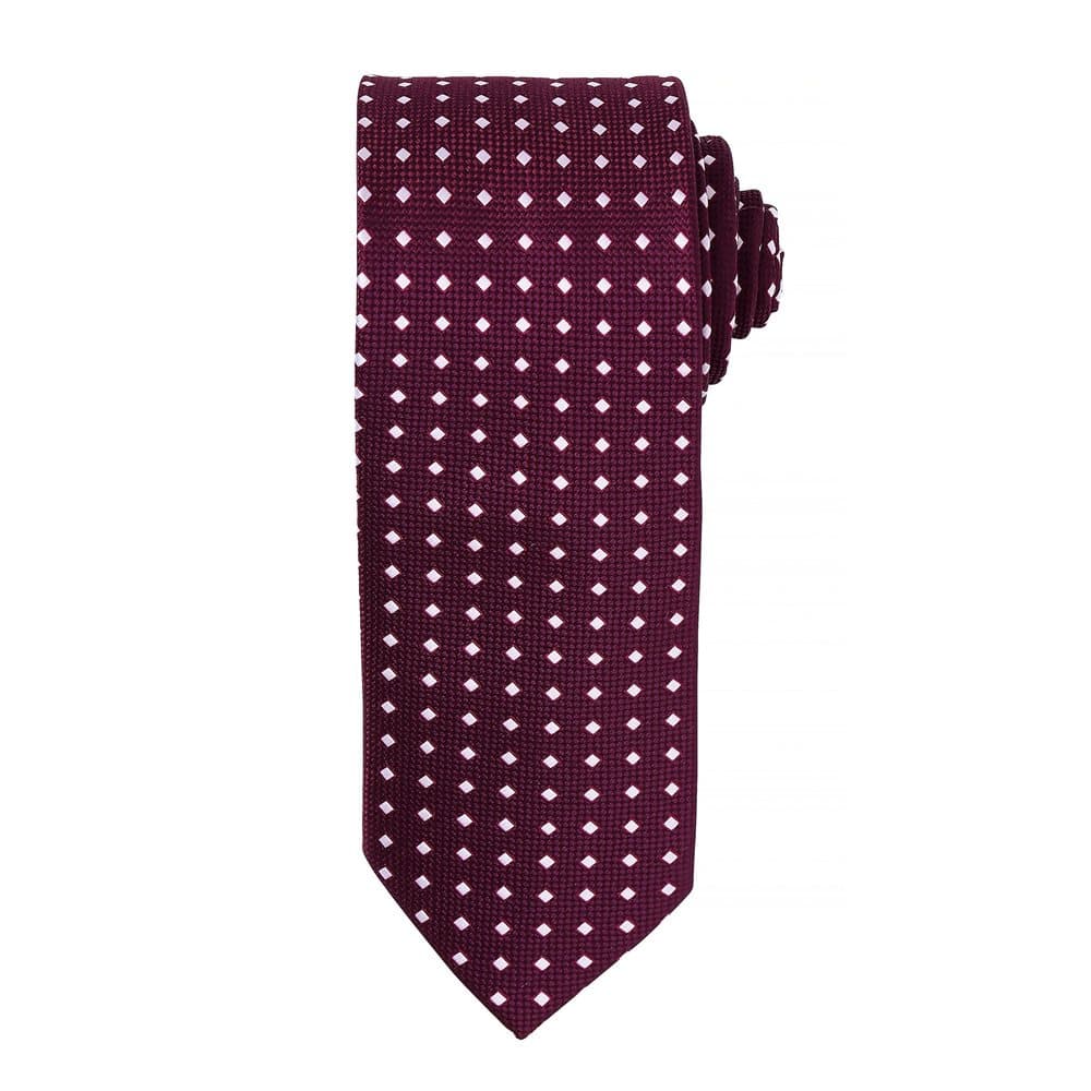 Premier Mens Square Pattern Formal Work Tie