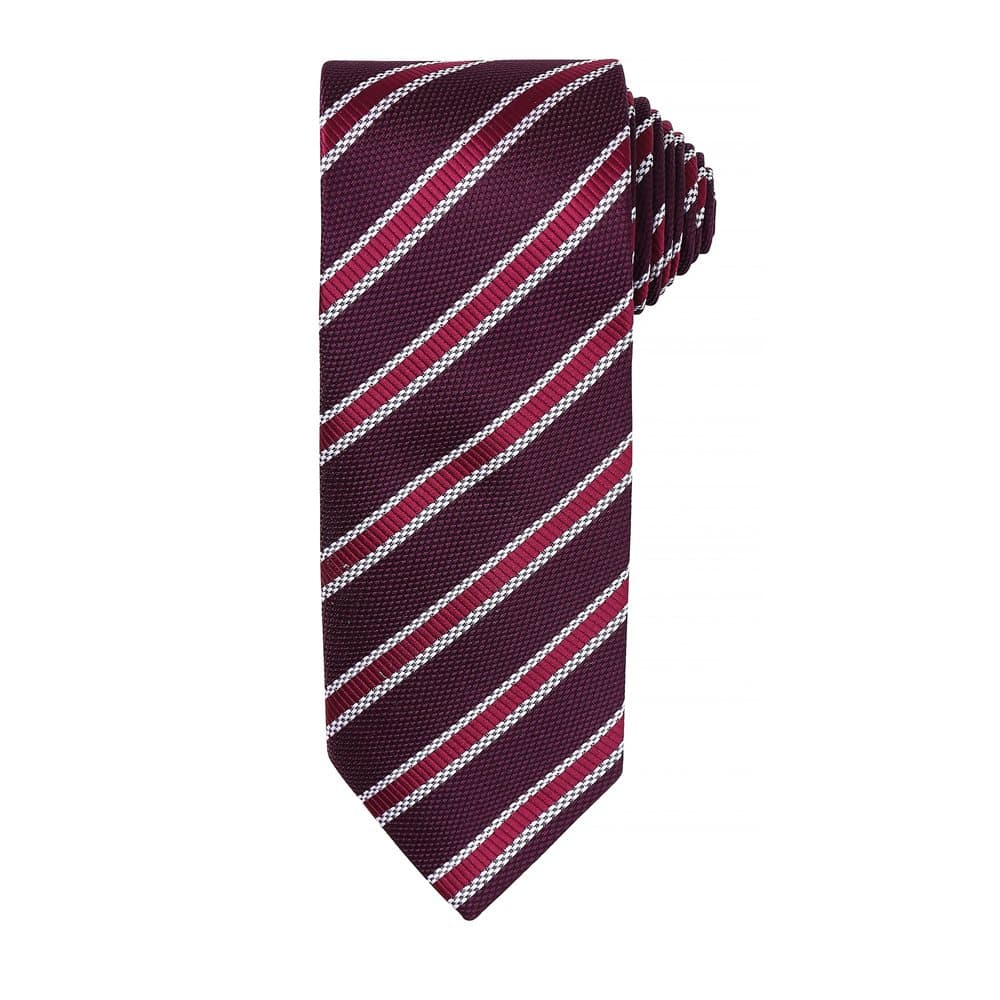 Premier Mens Waffle Stripe Formal Business Tie