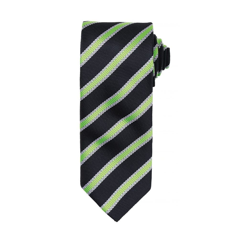 Premier Mens Waffle Stripe Formal Business Tie (Pack of 2)