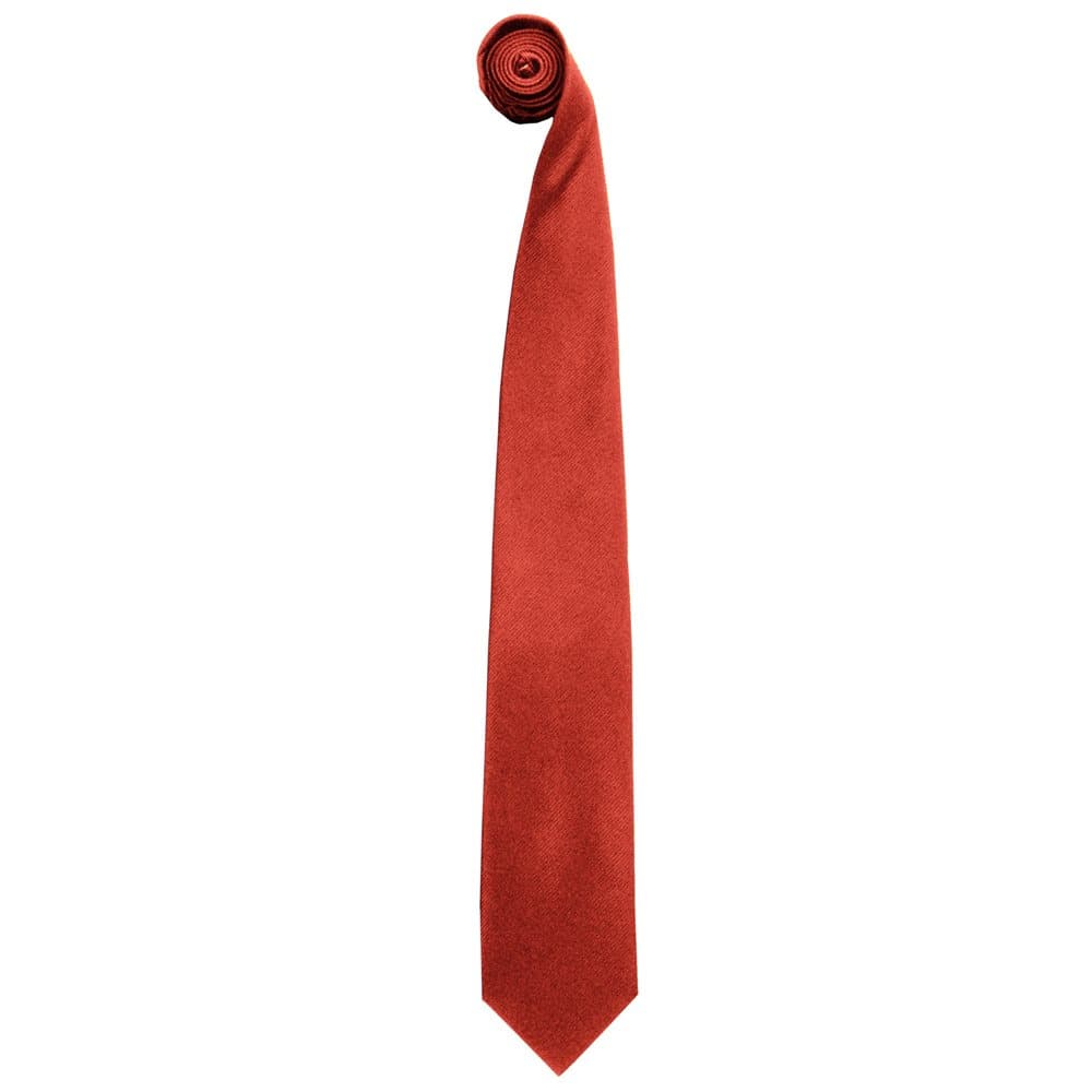 Premier Mens Premium Pure Silk Plain Work / Fashion Tie