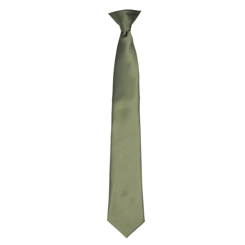Premier Colours Mens Satin Clip Tie
