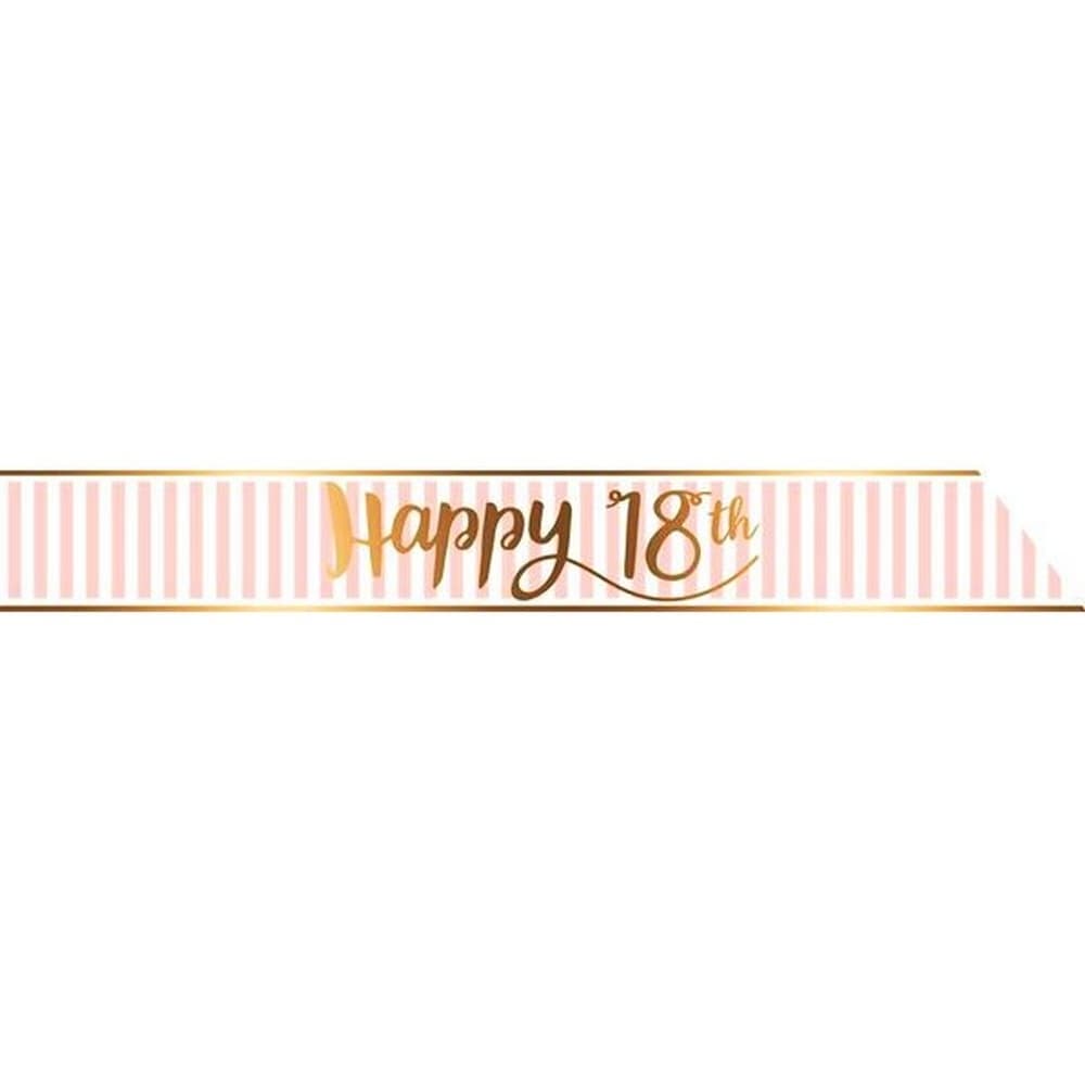 Creative Party Pink Chic 18th Birthday Sash