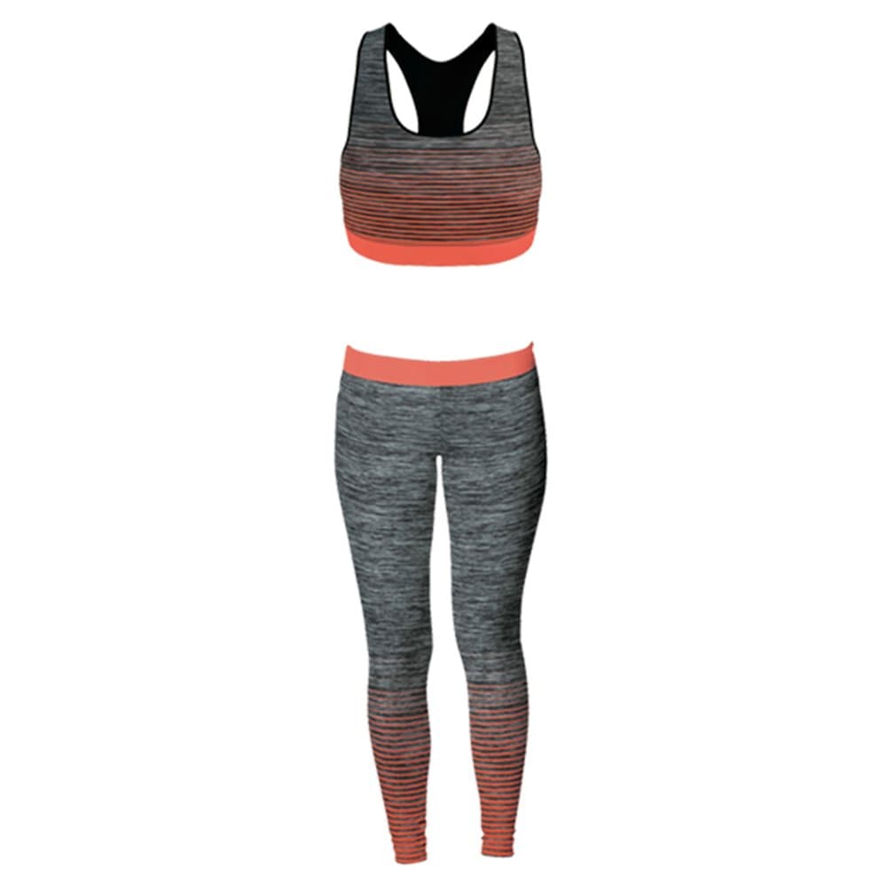 Sport Zone kvinnor / damer beskär topp och leggings set