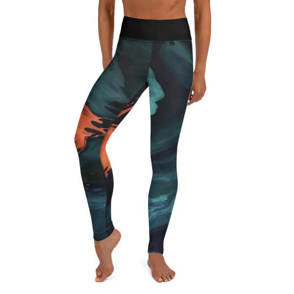 Leggings Tights Fitness - Orange