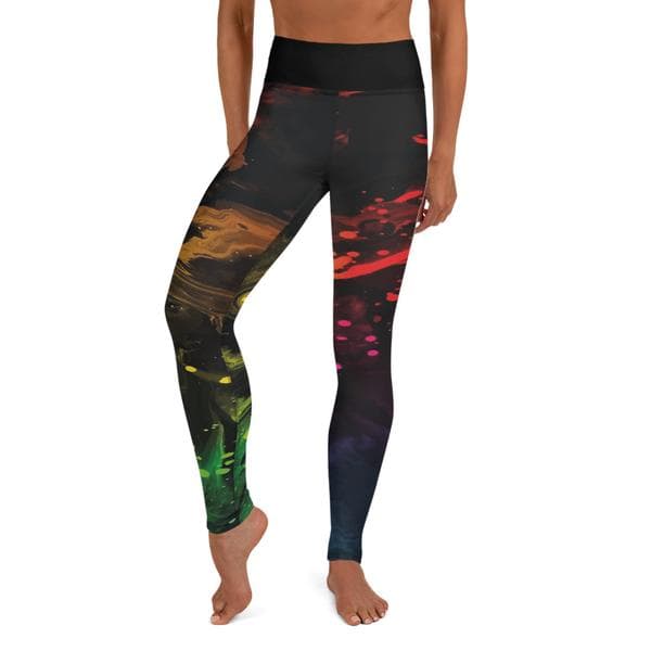 Leggings Tights Fitness - Stained Black