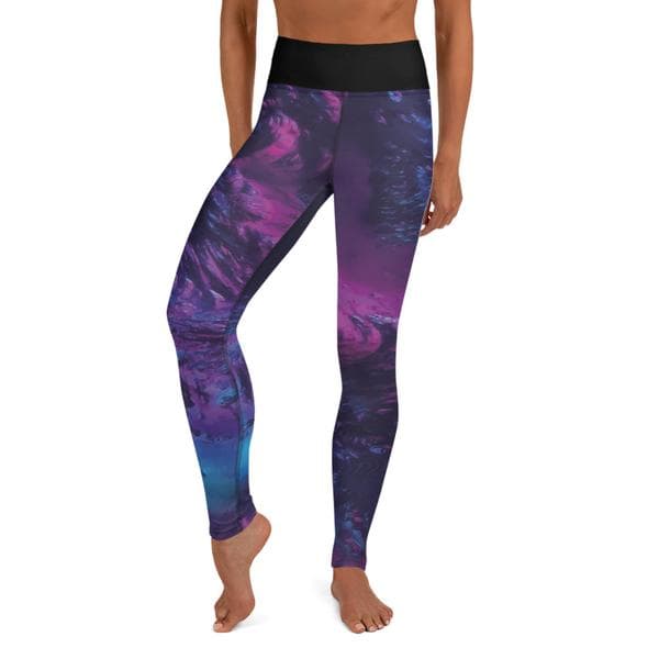 Leggings Tights Fitness - Purple Rain