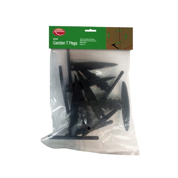 Ambassador Trädgårdstyg T-pinnar (förpackning med 10 st) Black One Size