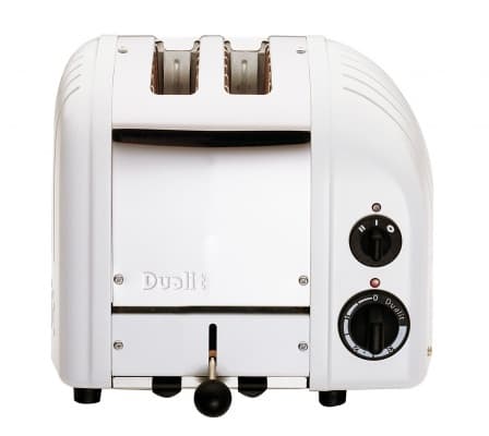 Dualit 2 slot NewGen, 2 skivor, Vit, Gjuten aluminium, Rostfritt stål, 1200 W, 3,5 kg, 260 x 210 x 220 mm