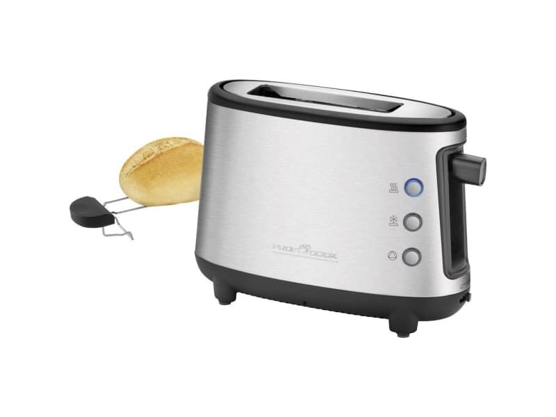 ProfiCook 501122, 1 skivor, Svart, Rostfritt stål, Rostfritt stål, Knappar, 550 W, 220 - 240 V