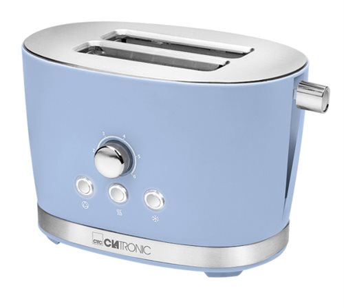 Bild av Clatronic TA 3690, 2 skivor, Blå, Knappar, Rotations-, 850 W, 220-240V, 50/60Hz, 220-240 V