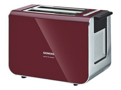 Siemens TT86104 - Brödrost - 2 skiva - lingonröd