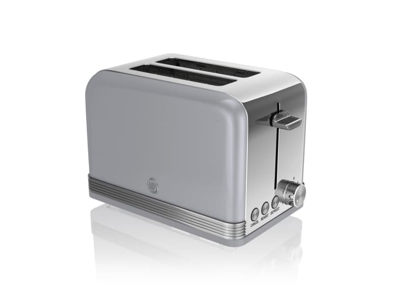 Toaster Swan RETRO ST19010GRN (810 W; gray color)