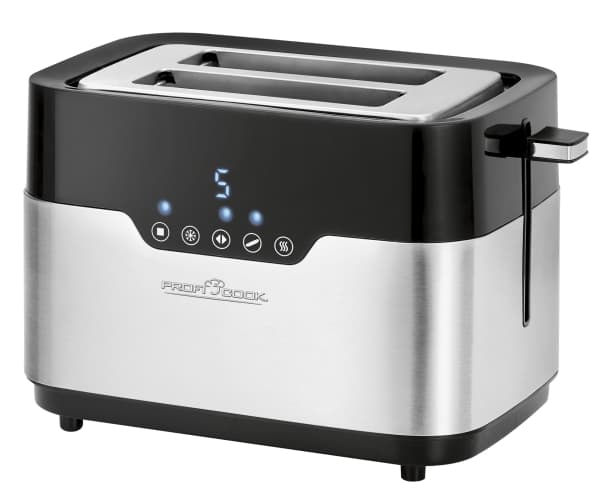 ProfiCook PC-TA 1170, 2 skivor, Svart, Rostfritt stål, Rostfritt stål, LCD, 920 W, 220 - 240 V