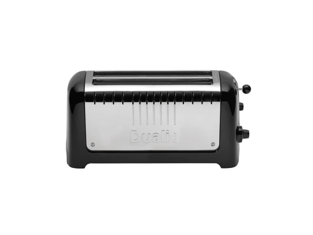 Brödrost DUALIT® Lite Long Slot - 4/skiv 1850 w - Plast / Rostfritt stål - Svart