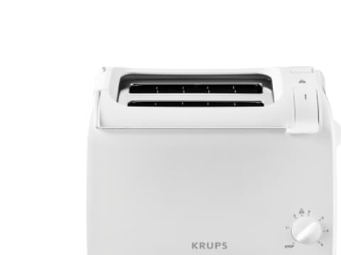 Krups ProAroma, 2 skiver, Hvit, 700 W