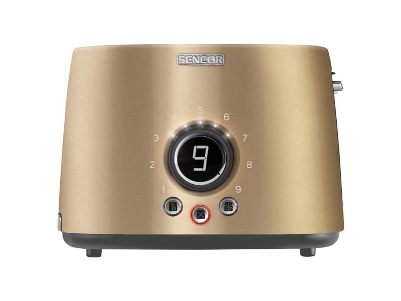 Sencor STS 6057CH, 2 skivor, Svart, Brun, Rostfritt stål, Rostfritt stål, Knappar, Rotations-, 1000 W, 220 - 240 V