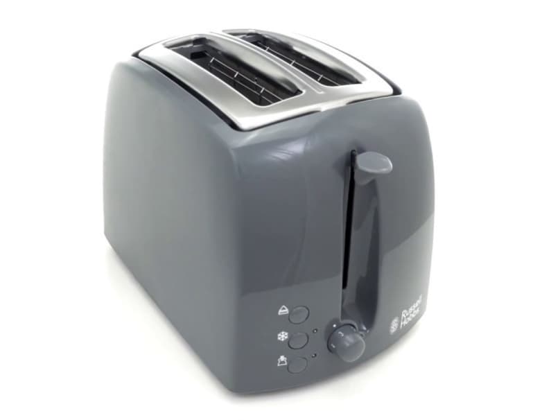 Russell Hobbs 21644-56, 2 skive(r), Grå, Rustfrit stål, Knapper, Dreje, 850 W, 300 mm, 210 mm