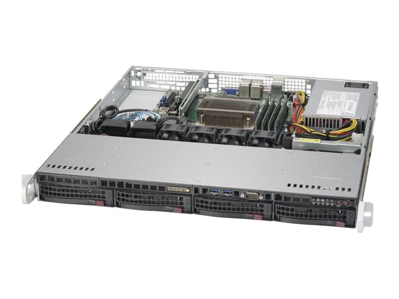 Supermicro SuperServer 5019S-MN4 - Server - kan monteras i rack - 1U - 1-vägs - ingen CPU - RAM 0 GB - SATA - hot-swap 3.5" vik/vikar - ingen HDD - A