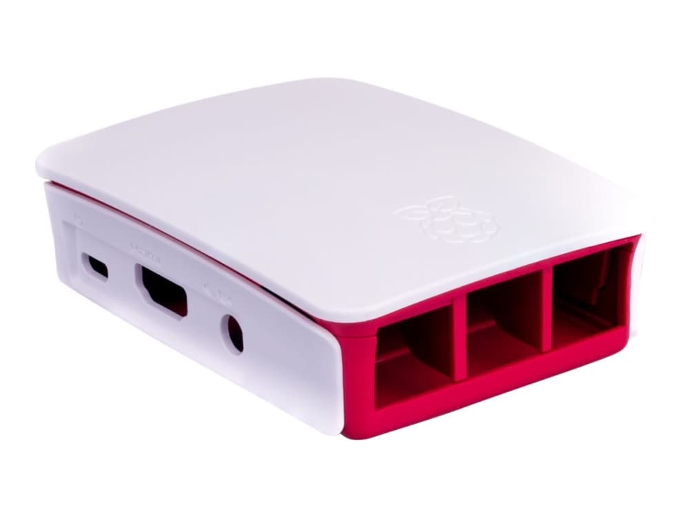 Raspberry Pi - Fodral - vit, hallon - för Raspberry Pi 2 Model B, 3 Model B