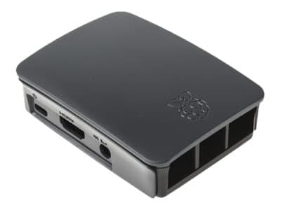 Raspberry Pi - Fodral - ABS-plast - svart - för Raspberry Pi 2 Model B, 3 Model B