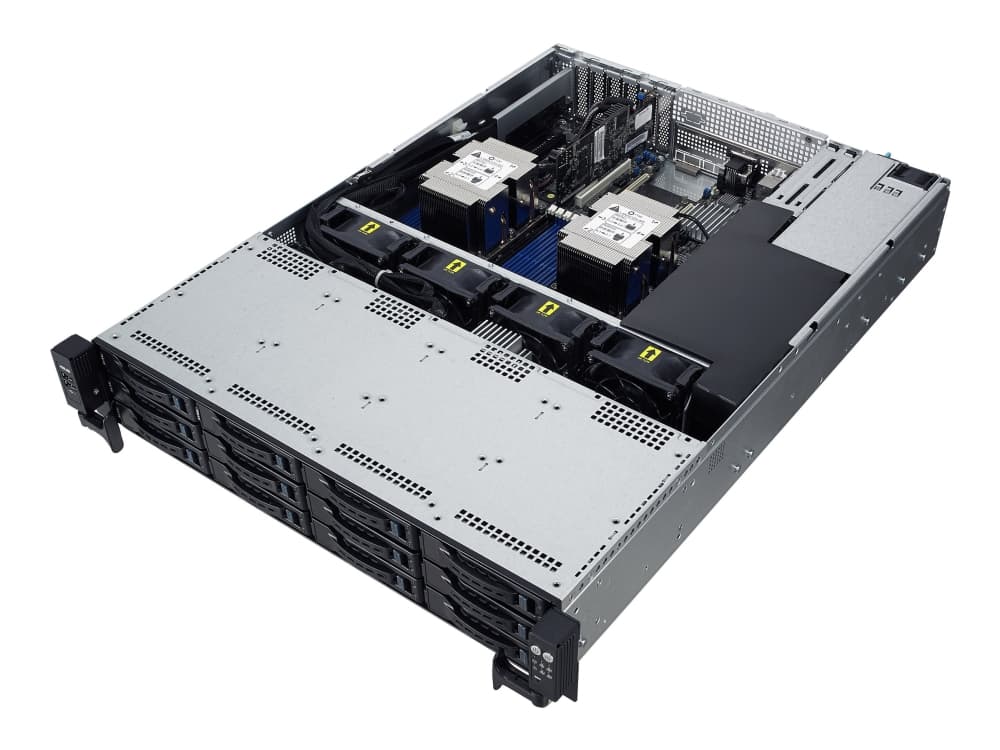 ASUS RS520-E9-RS8 - Server - rackmonterbar - 2U - toveis - ingen CPU - RAM 0 GB - SATA - hot-swap 2.5", 3.5" brønn(er) - uten HDD - AST2500 - GigE -