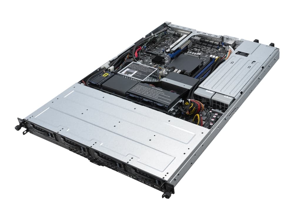 ASUS RS300-E10-RS4 - Server - rackmonterbar - 1U - 1-veis - ingen CPU - RAM 0 GB - SATA - hot-swap 3.5" brønn(er) - uten HDD - AST2500 - GigE - uten