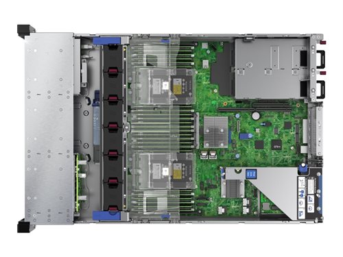 Bild av HPE ProLiant DL380 Gen10 SMB - Server - kan monteras i rack - 2U - 2-vägs - 1 x Xeon Silver 4208 / 2.1 GHz - RAM 16 GB - SATA/SAS - hot-swap 2.5" vik